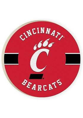 Cincinnati Bearcats 2 Pack Stripe Logo Car Coaster - Red