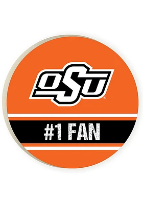 Oklahoma State Cowboys 2 Pack Color Logo Style Car Coaster - Orange