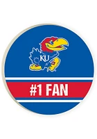 Kansas Jayhawks 2 Pack Color Logo Logo Car Coaster