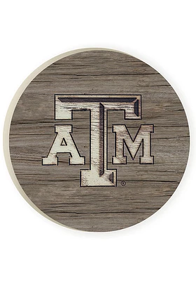 Texas A&M Aggies 2 Pack Color Logo Design Car Coaster - Maroon