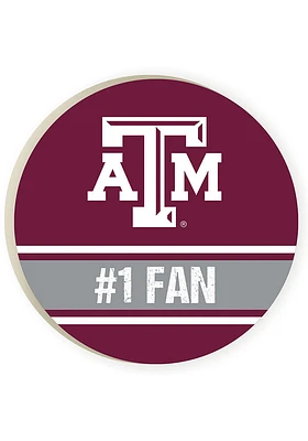 Texas A&M Aggies 2 Pack Color Logo Team Car Coaster - Maroon