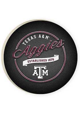 Texas A&M Aggies 2 Pack Color Logo Image Car Coaster - Maroon