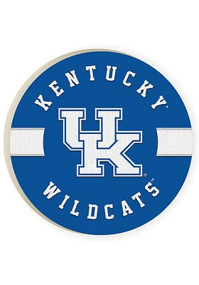 Kentucky Wildcats 2 Pack Color Logo Design Car Coaster - Blue