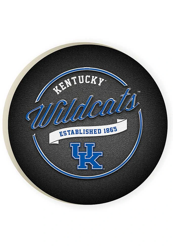 Kentucky Wildcats 2 Pack Team Logo Style Car Coaster - Blue