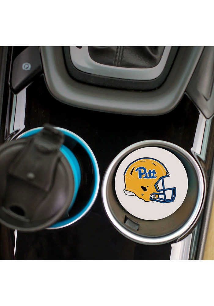 Pitt Panthers 2 Pack Team Helmet Car Coaster - Blue