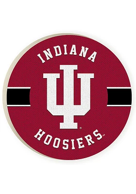 Indiana Hoosiers 2 Pack Team Logo Car Coaster - Red