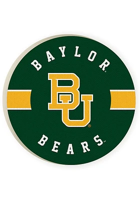 Baylor Bears 2 Pack Color Logo Car Coaster - Green
