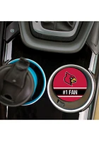 Louisville Cardinals 2 Pack Color Logo Style Car Coaster - Red
