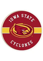 Iowa State Cyclones 2 Pack Color Logo Graphic Car Coaster - Red