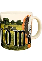 Oklahoma Color Relief Ceramic Mug - Green