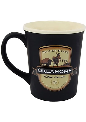 Oklahoma Emblem Ceramic Mug - Black