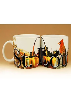 St Louis 18 oz Ceramic Ceramic Mug - Orange