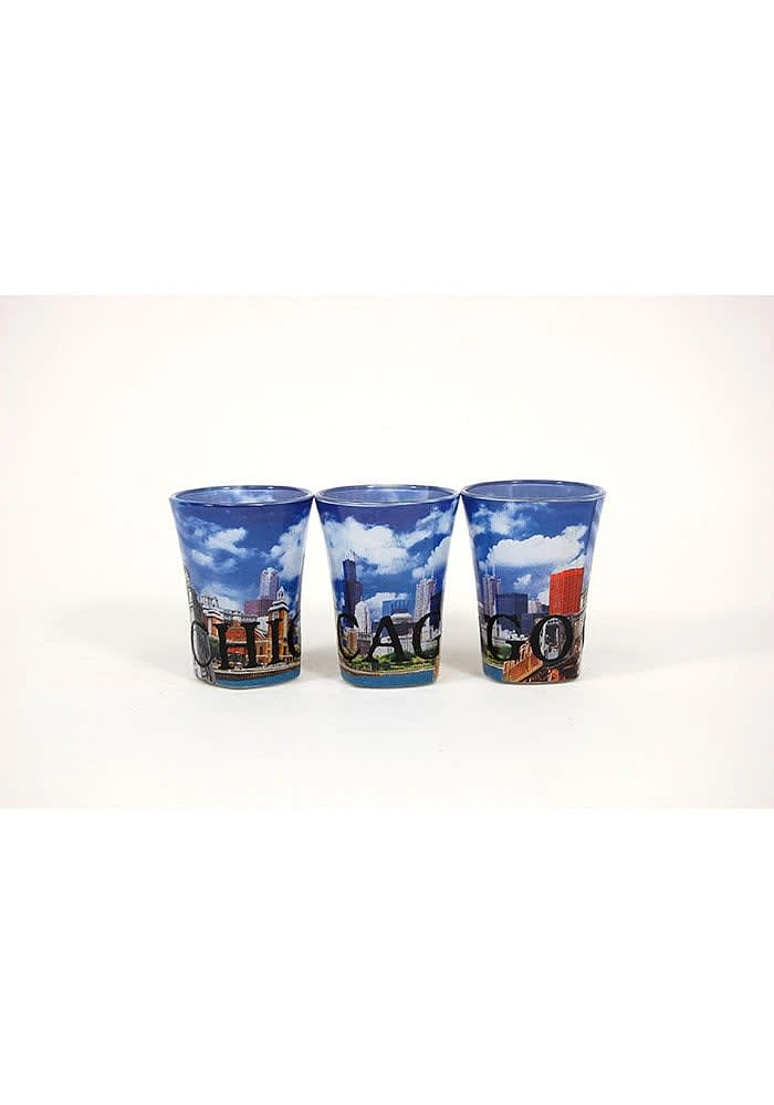 Chicago Color Wrap Shot Glass