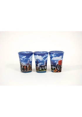 Chicago Color Wrap Shot Glass