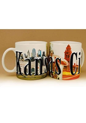 Kansas City 18 oz Ceramic Ceramic Mug - White