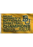 Baylor Bears 3x5 Gold National Champions Silk Screen Grommet Flag - Gold