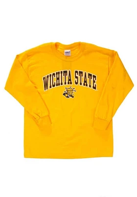Wichita State Shockers Youth Gold Arch Long Sleeve T-Shirt