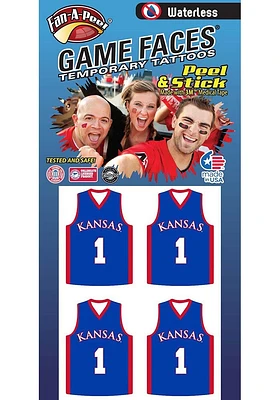 Kansas Jayhawks 4 Pack Tattoo