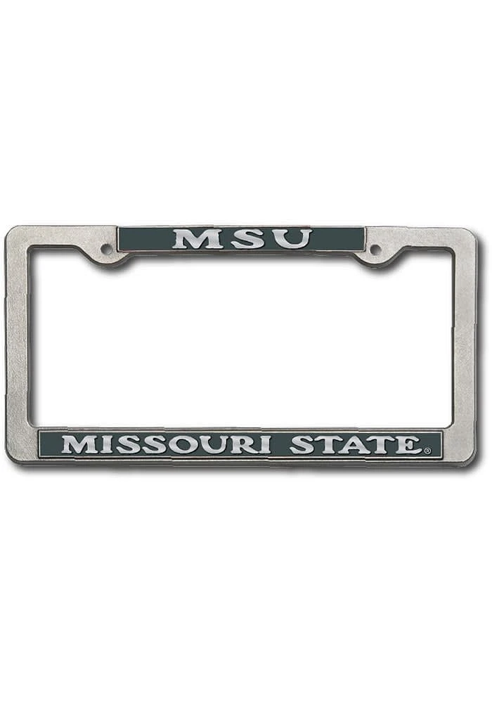 Missouri State Bears Pewter License Plate Frame - Silver