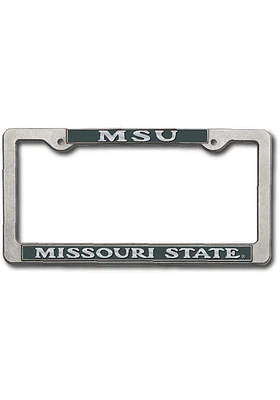 Missouri State Bears Pewter License Plate Frame - Silver
