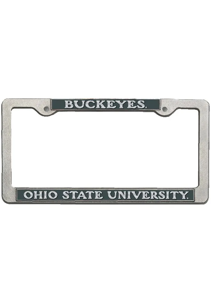 Ohio State Buckeyes Pewter Graphic License Frame