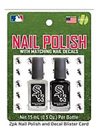 Chicago White Sox Nail Polish and Decal Duo Cosmetics
