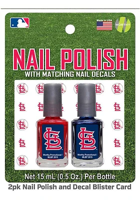 St Louis Cardinals Nail Polish and Decal Duo Cosmetics