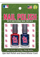 St Louis Cardinals Nail Polish and Decal Duo Cosmetics