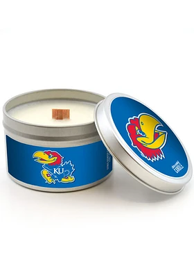 Kansas Jayhawks Citrus 5.8oz Travel Tin Blue Candle