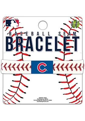 Chicago Cubs Baseball Seam Mens Bracelet