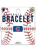 Chicago Cubs Baseball Seam Mens Bracelet