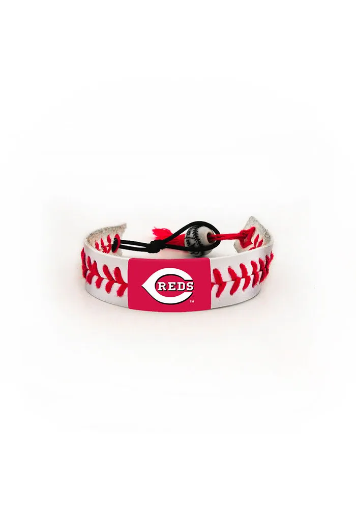 Cincinnati Reds Baseball Seam Mens Bracelet