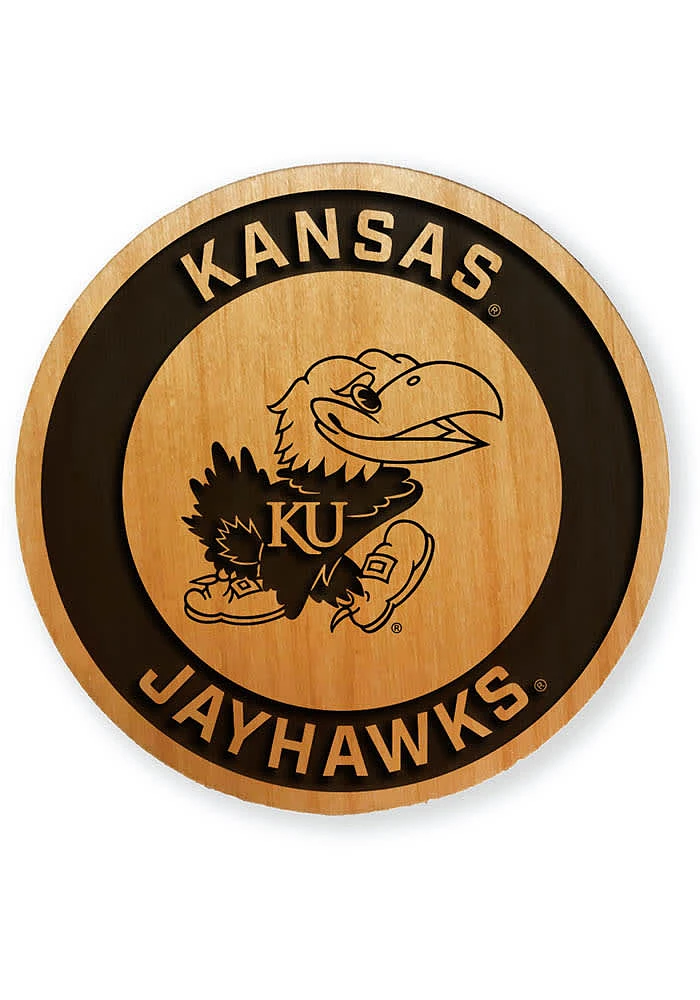 Jardine Kansas Jayhawks Wood Magnet