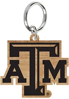 Texas A&M Aggies Wood Keychain - Brown