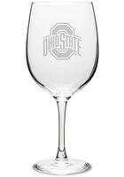 Ohio State Buckeyes 19 oz Etched Wine Glass