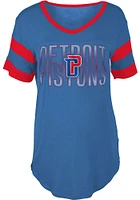 New Era Detroit Pistons Womens Blue Training Camp Short Sleeve T-Shirt