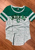New Era Cleveland Guardians Womens Kelly Green Space Dye St. Pats Day Short Sleeve T-Shirt