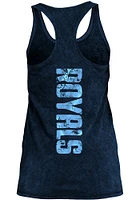 New Era Kansas City Royals Womens Navy Blue Washes Tank Top