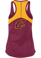 New Era Cleveland Cavaliers Womens Red Training Camp Racer Back Tank Top