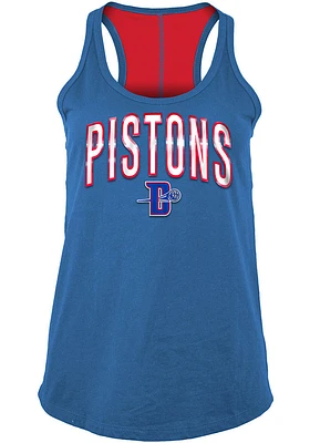 New Era Detroit Pistons Womens Blue Training Camp Racer Back Tank Top