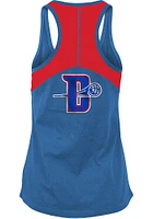 New Era Detroit Pistons Womens Blue Training Camp Racer Back Tank Top