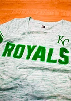 New Era Kansas City Royals Womens Kelly Green St. Patricks Day Short Sleeve T-Shirt