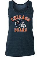 New Era Chicago Bears Womens Navy Blue Triblend Racerback Tank Top