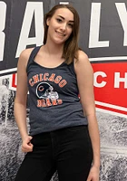 New Era Chicago Bears Womens Navy Blue Triblend Racerback Tank Top