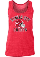 New Era Kansas City Chiefs Womens Red Triblend Racerback Tank Top