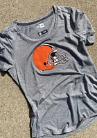New Era Cleveland Browns Womens Grey Contemporary T-Shirt