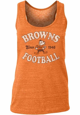 Brownie New Era Cleveland Browns Womens Historic Mark Tank Top