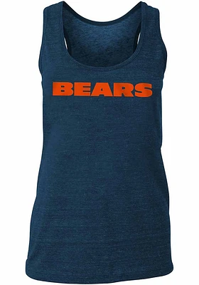 New Era Chicago Bears Womens Navy Blue Wordmark Tank Top