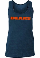 New Era Chicago Bears Womens Navy Blue Wordmark Tank Top