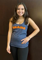 New Era Chicago Bears Womens Navy Blue Wordmark Tank Top